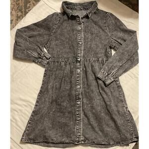 Black Denim Babydoll Dress Size XS